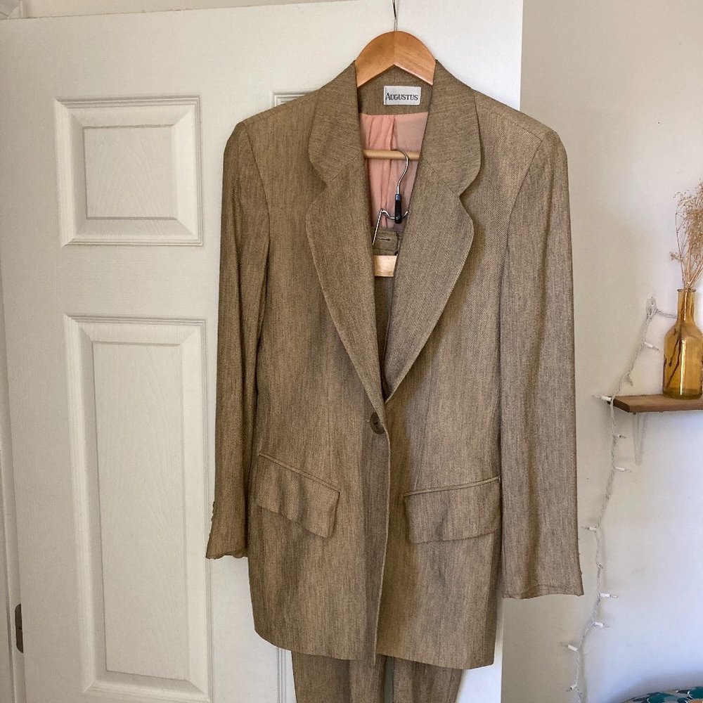 Vintage Augustus Tan 2-piece Suit